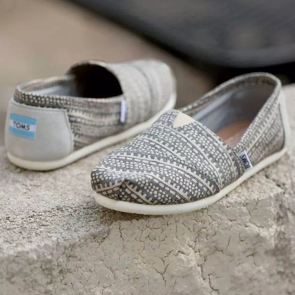 Toms Grey Slip-On Shoes